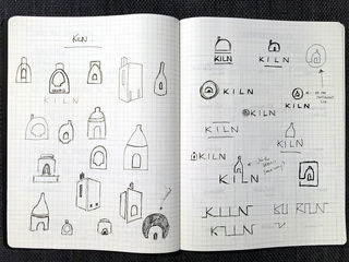Some of my initial sketches for Kiln, playing around with different shapes based on actual Kilns.