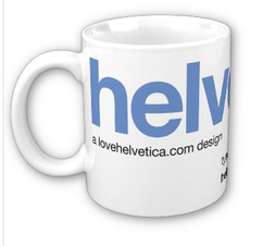 Helvetica mug