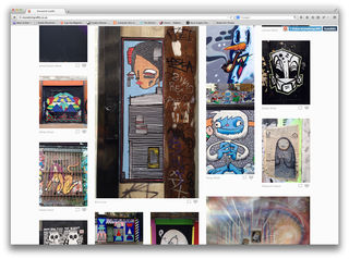 Screenshot of Shoreditch Graffiti website