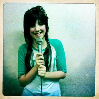 Photo of a girl singing