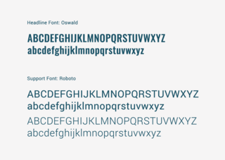 The selected fonts for Havren