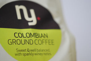Coffee bag label