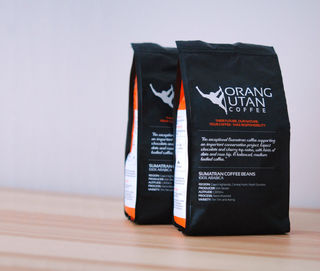 Orangutan coffee bag